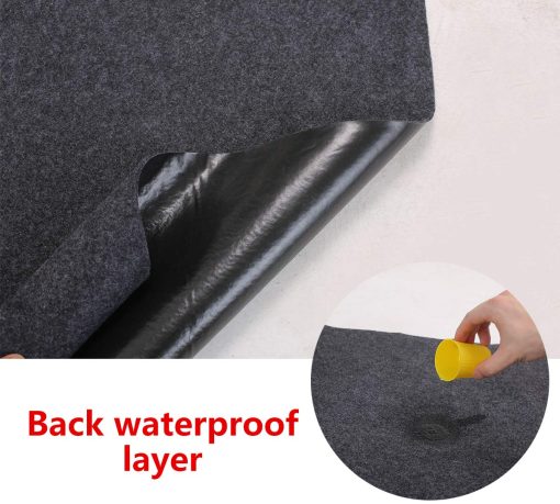 Tapetes para piso de garaje Rojeeson, Protege los pisos del garaje y los mantiene limpios por mucho tiempo? Tapete absorbente de aceite? Tapetes para motocicletas, tapetes para bicicletas de montana? Tapete para equipos domesticos? Lavable (7' 6'' x 16' 8'') - Imagen 7