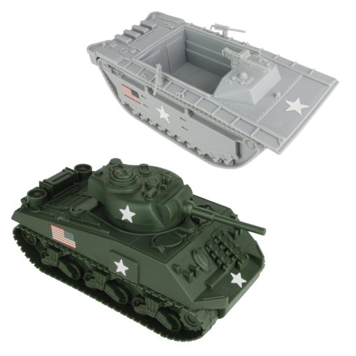 Juego de Soldados de Plastico BMC WW2 Iwo Jima - Isla, Tanques y Soldados 72 piezas - Imagen 7