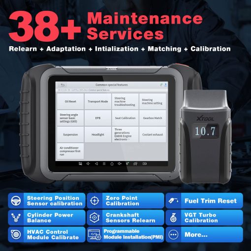 XTOOL D8BT 2023 Nueva Herramienta de Diagnostico Automotriz Actualizada, Actualizaciones de 3 anos ($600 de valor), Control Bidireccional, Codificacion de ECU, Diagnostico OE Completo y 38+ Resets, Programacion de Llaves, Reinicio del Cigüenal, CAN FD - Imagen 6