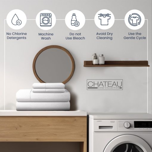 Juego de sabanas CHATEAU HOME COLLECTION Tencel Lyocell | 4 PC California King | Suaves, Transpirables y Mejores Que las sabanas de lino | Sabanas y Fundas de Almohada | Sabanas de Bolsillo Profundo | Taupe - Imagen 9