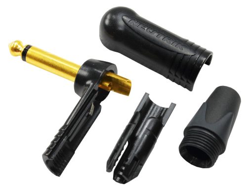 3 Unidades - Cable de Guitarra de 15 Pulgadas - Hecho a medida por WORLDS BEST CABLES con alambre Mogami 2524 y conectores Neutrik NP2RX-B ? Inch (6.35mm) Dorados en angulo Recto - Imagen 7