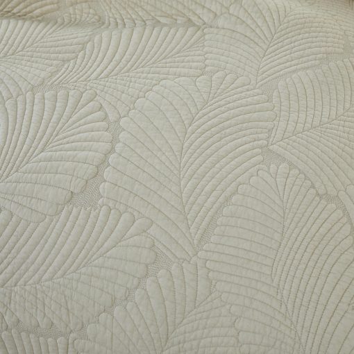 Juego de edredon tamano King Brandream de algodon beige con palmeras, elegante juego de edredon ligero de 3 piezas - Imagen 9