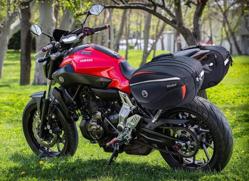 Niche 2pcs Bolso de Sillin de Moto de Lujo, Bolso Lateral, Alforja para Moto de Calle y Deportiva, Expandible e Impermeable NMO-8209 - Imagen 2