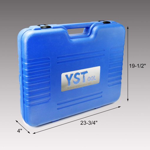 YSTOOL Juego de Prueba de Presion del Radiador y Kit de Relleno de Vacio de Refrigerante 33PCS para Automoviles Herramienta de Prueba de Fugas del Sistema de Enfriamiento Neumatico Tanque de Agua de Purga y Relleno con Adaptador de Medidor Universal para Automovil Airlift - Imagen 9