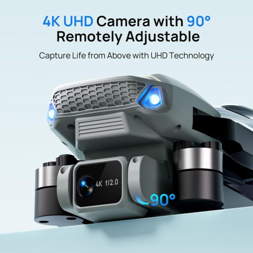 Drones Ameta con Camara para Adultos 4k UHD, S20 Lite Motor sin Escobillas FPV Plegable RC Drones para Adultos Ninos Principiantes con 36 Minutos de Vuelo Largo, Altitud Mantenida, Modo sin Cabeza, Vuelo en Circulo, 360? Flips, Juguetes Geniales Regalos para Hombres Chicos (Menos de 249G) - Imagen 2