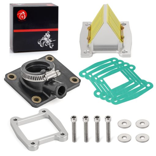 Kit de Bota de Multiple de Admision y Valvula de Laminillas de Aluminio Billet y Espaciador de Laminillas para Yamaha Blaster 200 YFS200 1988-2006 - Imagen 4