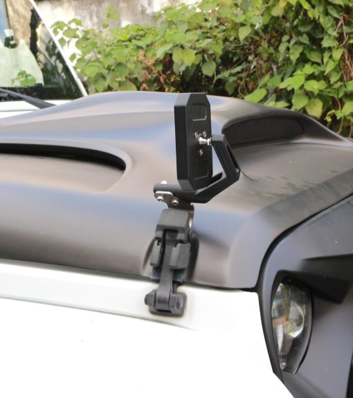 Espejo de capo ajustable de angulo amplio PKEDUO compatible con Wrangler JK JKU JL JLU JT 2007-2017 y 2007-2024, lado del pasajero izquierdo - Imagen 8