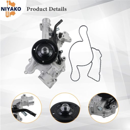 Kit de Bomba de Agua Niyako con Junta de Repuesto # AW7168 68382494AA 53021380AM Compatible con Durango 2004-2008, Ram 1500 2500 3500 2003-2008, Aspen 2007-2008, Motor V8 de 5.7L - Imagen 5