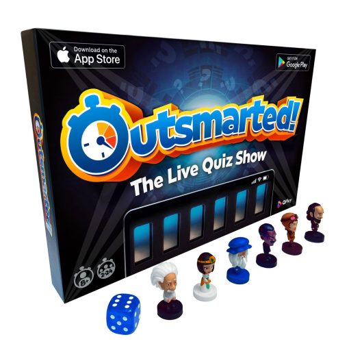 Outsmarted - El Juego de Mesa de Concurso en Vivo | Ninos, Adolescentes y Adultos | La Noche de Juegos Familiar Definitiva | Edad 8+ | Perfecto para 2-24 Jugadores | 10,000+ Preguntas Multimedia | Edicion 2024