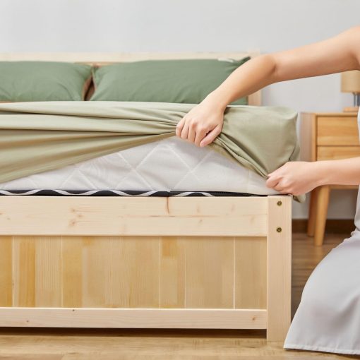 Sabana de conexion a tierra, 95% algodon y 5% de fibras de plata, reduce la inflamacion, el insomnio y el dolor, tamanos Twin/Full/Queen/King (King (78" X 80")) - Imagen 2