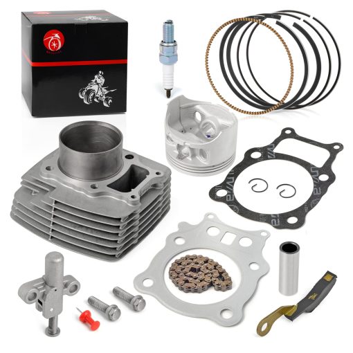 Kit de Extremo Superior de Cilindro Piston + Anillos + Cadena de Distribucion + Tensor + Brazo Tensor para HONDA 350ES 350S Rancher 350 TRX350 TE/TM/FE/FM 2000-2006 - Imagen 2