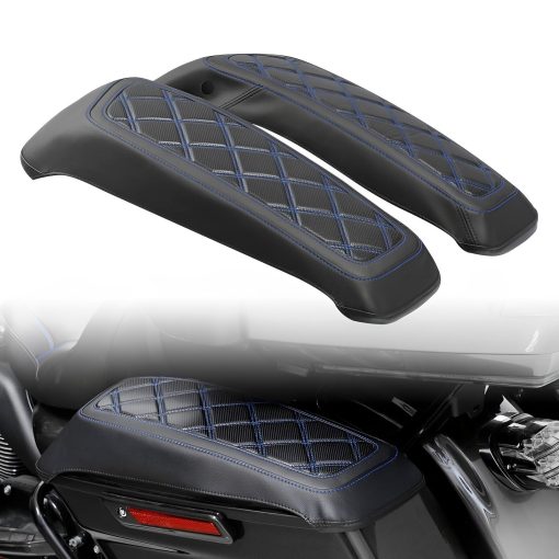 Cubiertas de Tapa para Alforjas Duras Harley Touring Road King Street Glide Road Glide Electra Glide 2014-2023 (Negro)