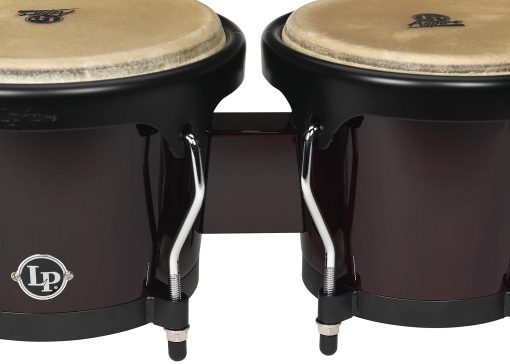 Bongos LP LPA601 Aspire Oak con Hardware Negro en Madera Oscura - Imagen 2