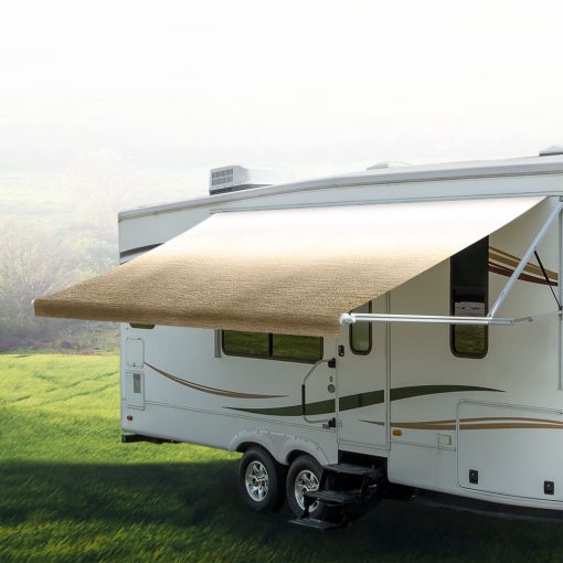 Sustitucion de Tela de Toldo de RV RecPro | Opciones de Ancho de 8 a 22 Pies | Varias Opciones de Color | Reemplazo de Toldo de RV de 8' (96") de Largo | Vinilo Premium (14'- Ancho Real 13' 1", Desvanecimiento en Tan/Camel) - Imagen 7