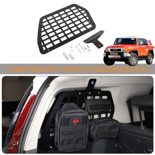 Panel de Almacenamiento de Maletero para Toyota FJ Cruiser 2007-2021, Estante Modular de Carga Trasero Izquierdo Interior para Equipaje, Soporte para Organizador de Vehiculo Trasero (Izquierdo) - Imagen 7