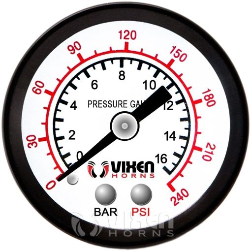 Compresor de aire Vixen Horns 12V con tanque de 1.5 galones - Presion de trabajo de 150 PSI Sistema de aire a bordo para bocinas de tren / Inflado de llantas, VXO8315 - Imagen 7