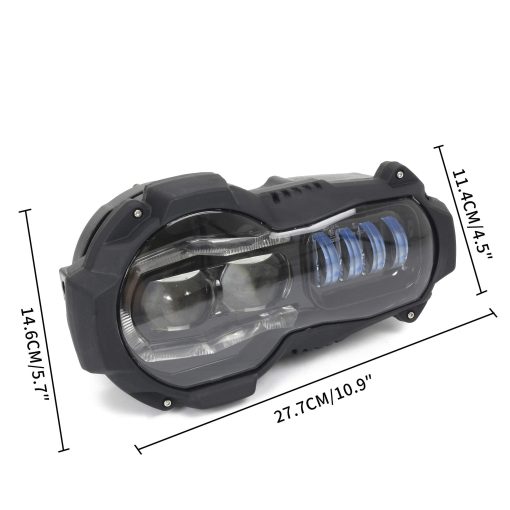 1pc Faro LED para BMW R1200GS y GS1200 Adventure con modelos de enfriador de aceite 2004-2012, Lampara Delantera de Alto y Bajo Haz DRL - Imagen 5
