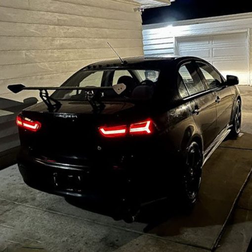 VLAND Luces traseras LED compatibles con Mitsubishi Lancer & EVO X 2008-2020 (No es compatible con Sportbacks/fortis/io) con senal de giro secuencial de ambar, Ensamblaje de lampara trasera de LED completo Lente clara - Imagen 8