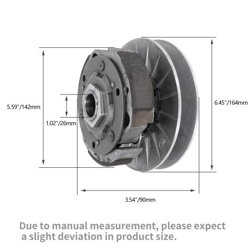JIAYAN Polea trasera de transmision 145mm de repuesto para Linhai 257cc 260cc 300cc Scooter de motoneta GO KART ATV - Imagen 2