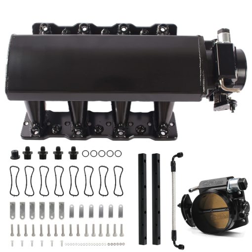 POSENG Para LS LS1 LS2 LS6 Colector de Admision Compatible con Chevy 4.8 5.3 6.0 6.2 con Kits de Cuerpos de Mariposa de 92mm