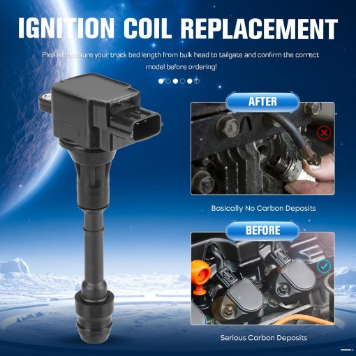 Set de 4 Bobina de Encendido y 4 Bujias de Iridio Compatibles con Nissan 2002 2003 2004 2005 2006 Sentra Altima 2.5L Reemplazo para UF350 IC480 C645 C1398 - Imagen 5