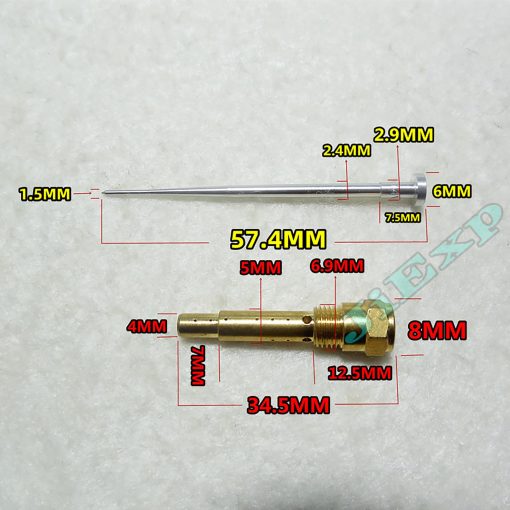 [JiExp] Kit de Reparacion de Carburador para Moto Kawasaki 1990-01 Ninja ZX-11/ZZR1100/ZZ-R 1100 con Diafragma de Vacio y Valvula-Flotador (4 Sets) - Imagen 6