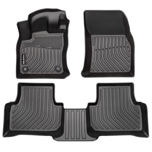 Tapetes Hafidi para VW Taos 2022-2024 s/se/sel Proteccion Todo Clima TPE Antideslizante Forros de Piso para Automoviles, Juego Completo Personalizado de Volkswagen Taos Accesorios, Negro