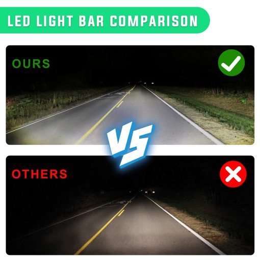 Barra de luz LED curva de 52" 300W con kit de cableado y soportes de montaje de parabrisas delantero compatible con Chevy GMC C/K 1500 2500 3500 1989-1998 - Imagen 7