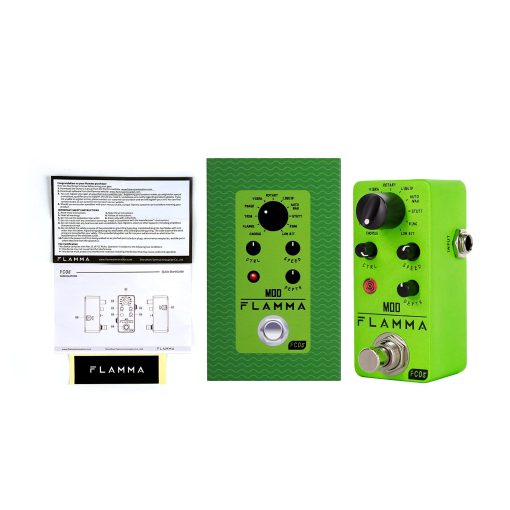 Pedal de Modulacion Mini FLAMMA FC05 con Chorus Flanger Tremolo Phaser Vibrato Rotary Liquid Autowah Stutter Ring LowBit - Imagen 7