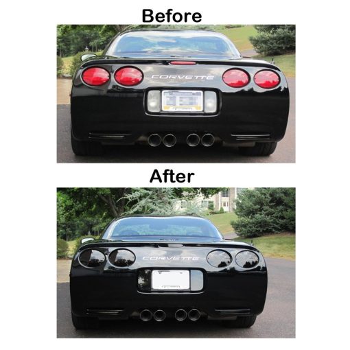 Kit de oscurecimiento trasero Corvette, luz de freno 3rd, lampara trasera acrilica, 7 piezas: 1997-2004 C5 & Z06 - Imagen 2