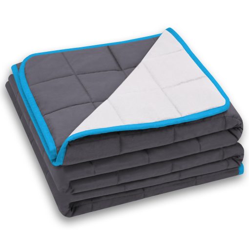 Mellie Luxury Adult Weighted Blanket - Manta Ponderada para Adultos de Lujo con Bolsa de Viaje (80x87 | 20 lbs | Manta Solamente)