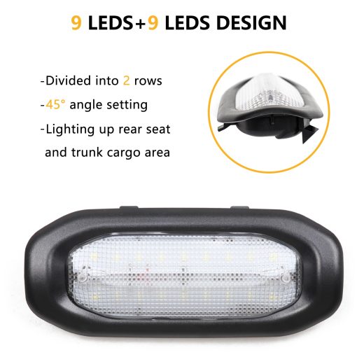 Luces LED de Interior RERPRO para Reemplazo de Luces de Techo Compatible con Jeep Wrangler JL 4 Door 2018-2024 Accesorios Luz de Techo de Lectura Trasera, Mapa de Carga Superior, Kit de Luz de Techo Blanco 6500K 18 LEDs - Imagen 5