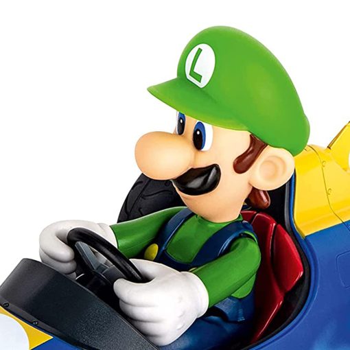 Carrera RC Official Licensed Mario Kart Mach 8 Luigi 1:18 Scale 2.4 Ghz Control Remoto Coche de radio con bateria recargable Lifepo4 - Juguetes para ninos / ninas, (Modelo: 181067) - Imagen 3