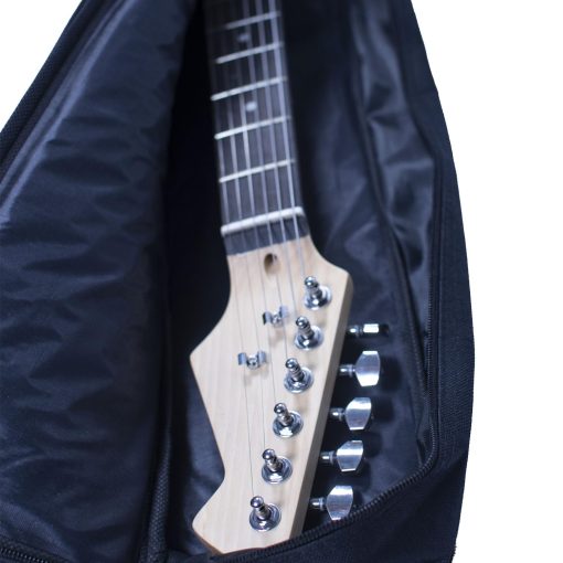 Funda de guitarra electrica moosiker con acolchado suave de 0.3 pulgadas y correas ajustables dobles para guitarra electrica B (39 pulgadas - 6MM de grosor - Negra) - Imagen 7