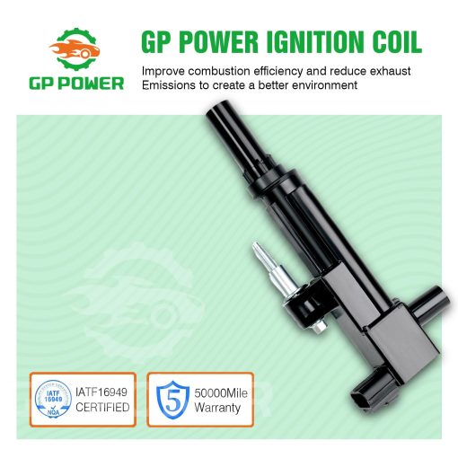 Bobinas de Encendido GP POWER 5149049AB UF601 5C1706 C1649 Juego de 8 Compatible con Jeep Grand Cherokee Commander Chrysler Aspen Dodge Dakota Durango Ram 1500 Truck Ram 1500 Dakota 4.7 V8 - Imagen 6