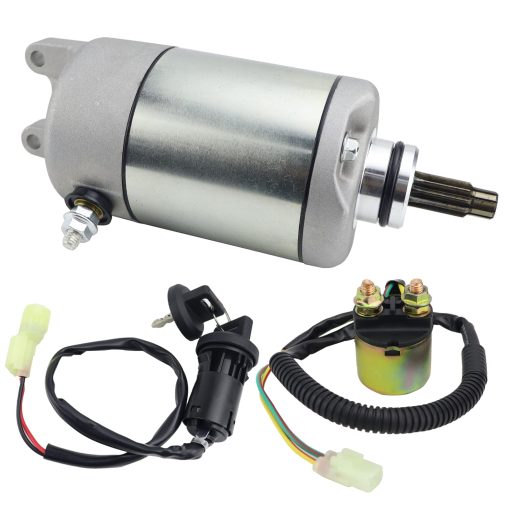 Motor de arranque STABSOLI y solenoide de rele y interruptor de encendido para Honda TRX300EX Sportrax 300EX 2007-2008 TRX300X 2009 31200-HM3-671 SM13422 SMU0029 18329 - Imagen 7