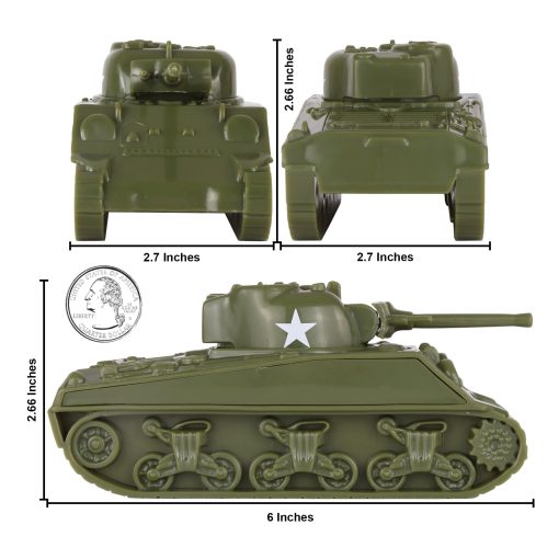BMC CTS Batalla de Saipan de la Segunda Guerra Mundial - 45 piezas de Soldados de Plastico Tanque de Batalla del Pacifico Playset - Imagen 4