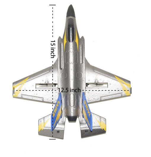Avion RC OTXKOO Avion de Control Remoto, 2.4Ghz 4 Canales Avion RC, Avion de Control Remoto Listo para Volar, Avion F35 RC para Jugador Avanzado Adulto - Imagen 5