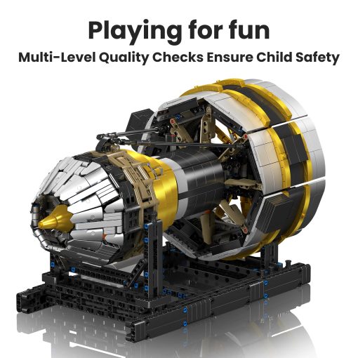 Juego de Construccion de Juguetes Motorizados del Motor de Avion Mould King, Modelo de Motor Mini con Motor, 10141 Kits de Proyecto DIY STEM, Bloques de Cumpleanos Coleccionables para Adultos y Ninos Varones de 14+ Anos (2256 Piezas) - Imagen 4