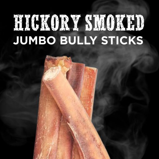 Best Bully Sticks- Palitos naturales de carne de res ahumados con madera de nogal, jumbo de 6 pulgadas para perros, paquete de 4 - Sin olor a humo, sin aditivos, sin granos - Imagen 2