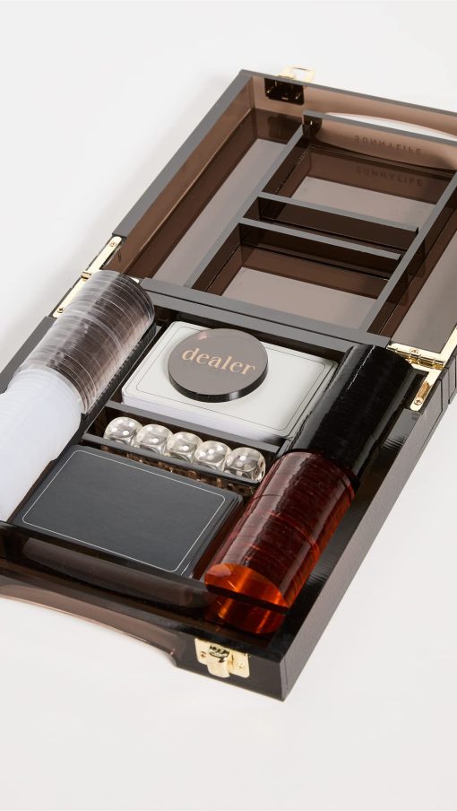 Juego de poker de edicion limitada Lucite Whiskey Noir - Imagen 2