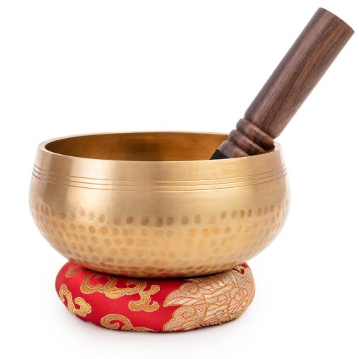 Set de Cuenco Tibetano de 5" - Grado Maestro de Sanacion - Tono Puro por Himalayan Bazaar - Imagen 3