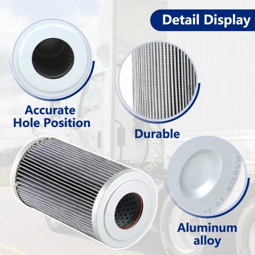 Kit de Filtro de Transmision Lotcesfun 29548988 29558118 29558329 6' Compatible con Allison 3000-4000 Donaldson P560971 Fleetguard HF28943 Baldwin PT9415-MPG N/P : 29506337 29545779 29540494 - Imagen 3