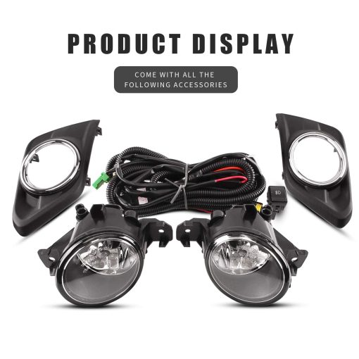Luces antiniebla DLAA para NISSAN ROGUE / X-TRAIL 2014 2015 2016 Ensamblaje de lamparas antiniebla Lente clara Estilo OE H11-12V55W - Imagen 2