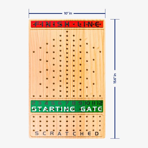 Juego de mesa de carreras de caballos MEA TOYS de 15.6 pulgadas, 13 caballos de metal, 4 dados, 2 cajas de cartas, emocionante juego de carreras de caballos para 11 jugadores con madera maciza, facil de jugar, ideal para edades 8+ para disfrutar en familia y con amigos - Imagen 2