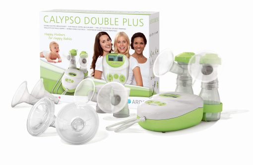 Sacaleches electrico Ardo Calypso Double Plus. Silencioso sacaleches suizo con 64 ajustes. Sistema cerrado de grado hospitalario con botellas, conchas de lactancia y accesorios incluidos.