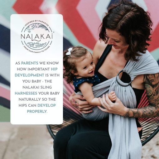 Fular portabebes Nalakai. Ecologico, suave fular de bambu y lino para bebes, envoltura para bebes. Confort, estilo y solidaridad - ?Lleva a tu pequeno con amor! - Imagen 6
