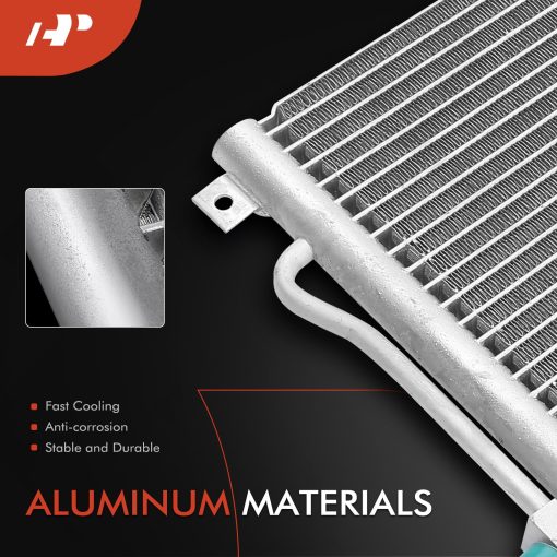 Condensador de Aire Acondicionado A-Premium Compatible con Jeep Grand Cherokee 1999-2003 4.0L 4.7L, Reemplazo# 55115918AB - Imagen 2