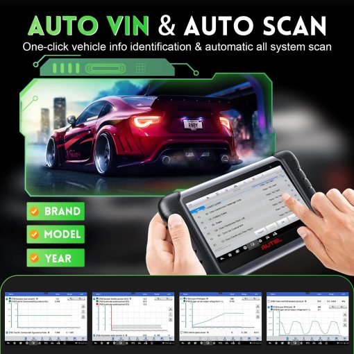 Autel MaxiCOM MK808Z Escaner de diagnostico de coche - Android 11 y Control Bidireccional, 2024 Actualizacion de MK808/MX808, 28+ Servicios, Diagnostico de Todos los Sistemas, Codificacion de Inyectores/EPB/BMS/SAS/TPMS/AutoVIN - Imagen 6
