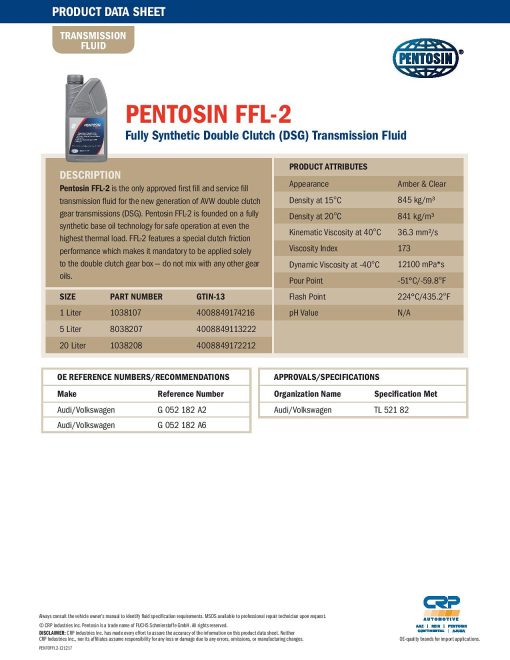 Pentosin 8038207-KIT Kit de Aceite de Transmision, 5 L - Imagen 4